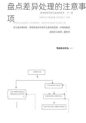 盘点差异处理的注意事项