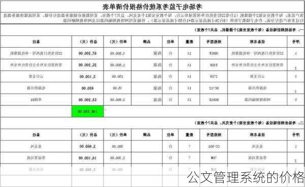 公文管理系统的价格