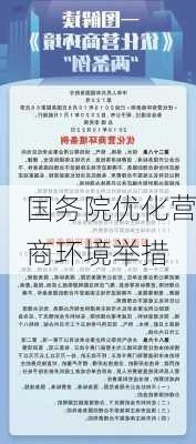 国务院优化营商环境举措