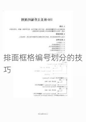 排面框格编号划分的技巧