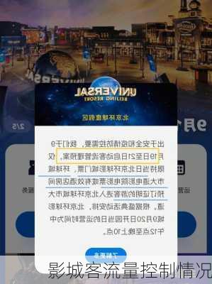 影城客流量控制情况