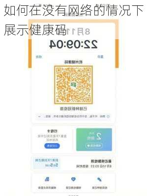 如何在没有网络的情况下展示健康码