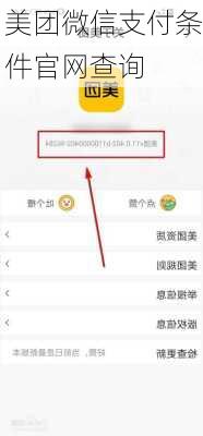 美团微信支付条件官网查询