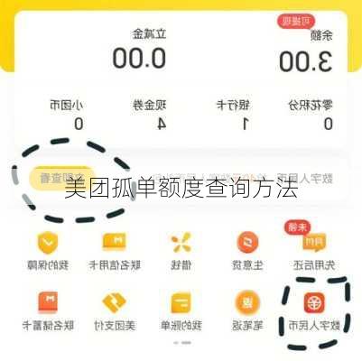 美团孤单额度查询方法