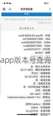 app版本号查询