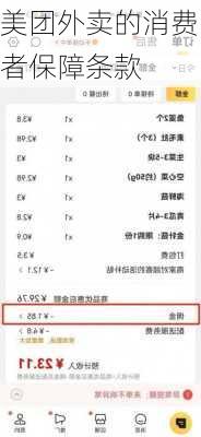 美团外卖的消费者保障条款