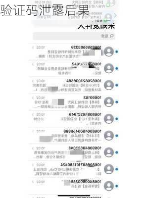 验证码泄露后果