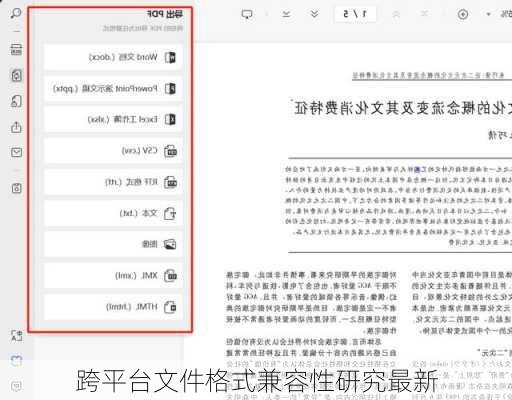 跨平台文件格式兼容性研究最新