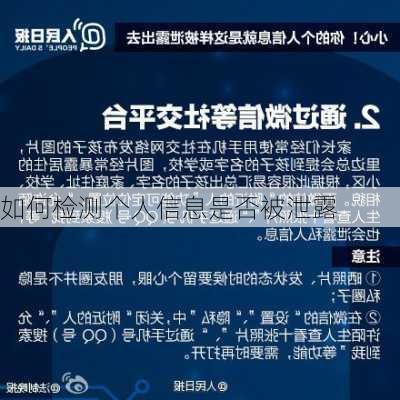 如何检测个人信息是否被泄露