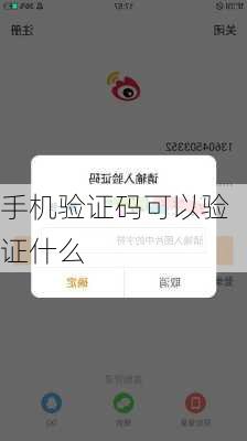 手机验证码可以验证什么