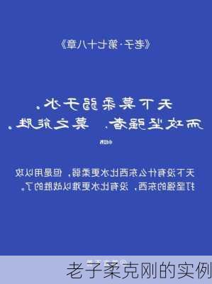 老子柔克刚的实例