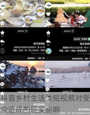抖音乡村生活类短视频对受众造成的现实影响