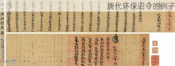 唐代环保诏令的例子