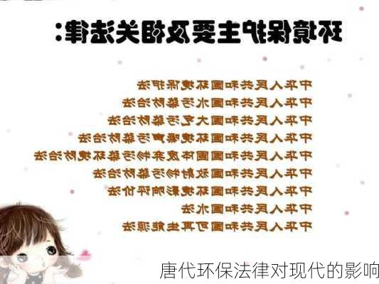 唐代环保法律对现代的影响