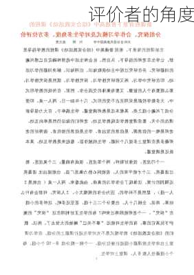 评价者的角度