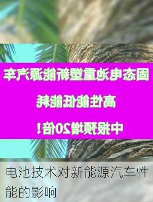 电池技术对新能源汽车性能的影响