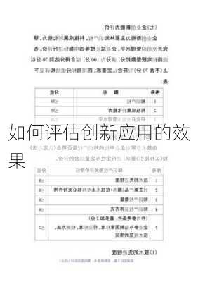 如何评估创新应用的效果
