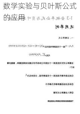 数学实验与贝叶斯公式的应用