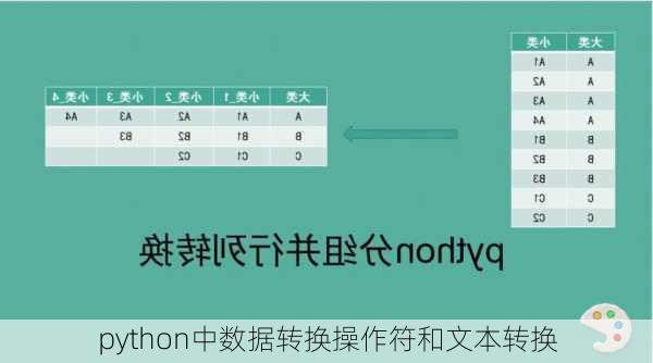 python中数据转换操作符和文本转换