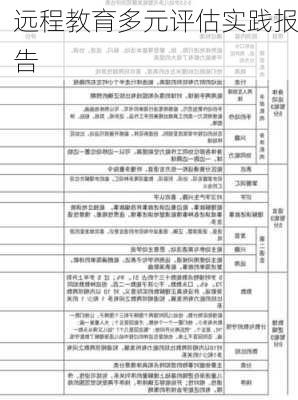远程教育多元评估实践报告