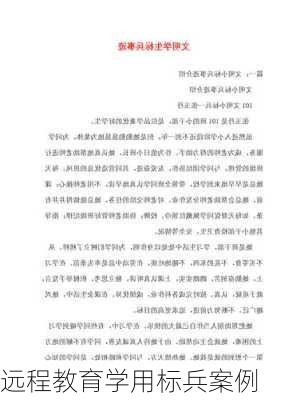 远程教育学用标兵案例