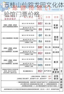 五桂山仙踪龙园文化体验馆门票价格