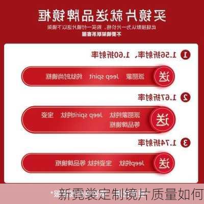 新霓裳定制镜片质量如何