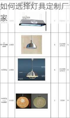 如何选择灯具定制厂家