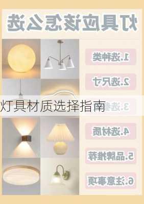 灯具材质选择指南