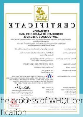 The process of WHQL certification