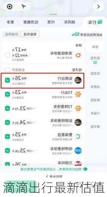 滴滴出行最新估值