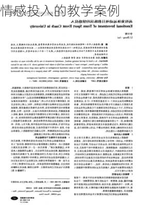 情感投入的教学案例