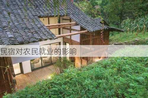 民宿对农民就业的影响