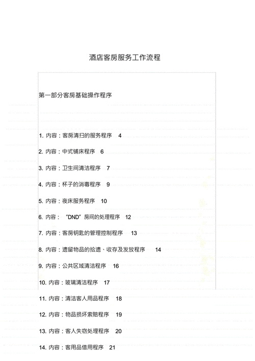 共享住宿服务标准流程