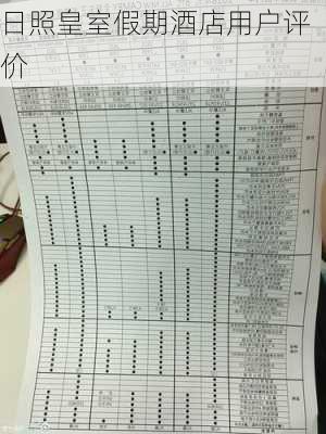 日照皇室假期酒店用户评价