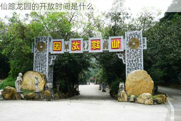 仙踪龙园的开放时间是什么
