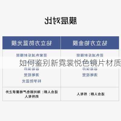 如何鉴别新霓裳悦色镜片材质