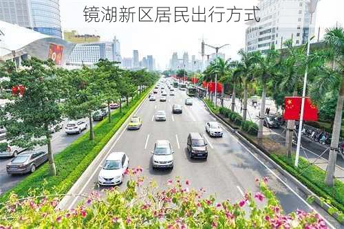 镜湖新区居民出行方式