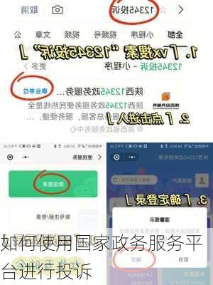 如何使用国家政务服务平台进行投诉