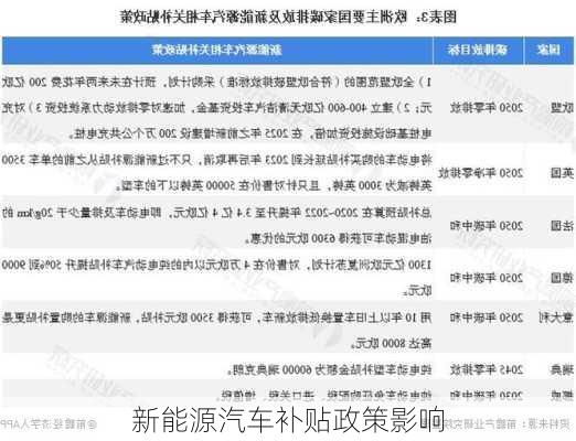 新能源汽车补贴政策影响