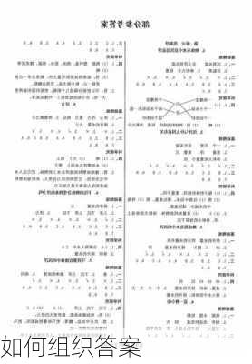 如何组织答案