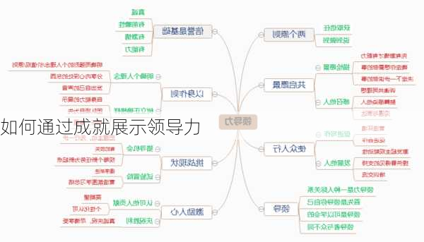 如何通过成就展示领导力