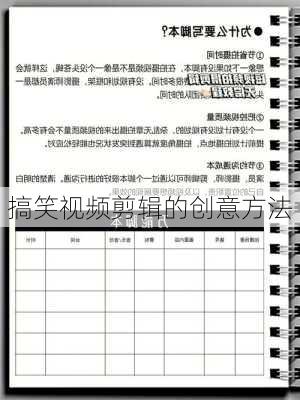 搞笑视频剪辑的创意方法