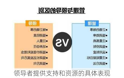 领导者提供支持和资源的具体表现