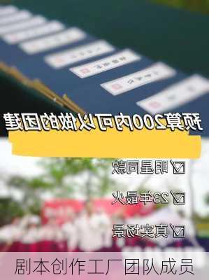 剧本创作工厂团队成员