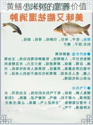 黄鳝小米粥的营养价值