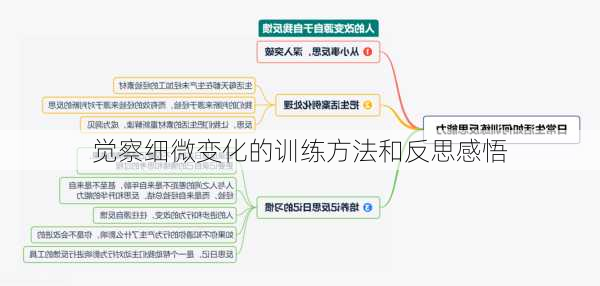 觉察细微变化的训练方法和反思感悟