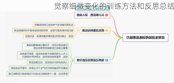 觉察细微变化的训练方法和反思总结