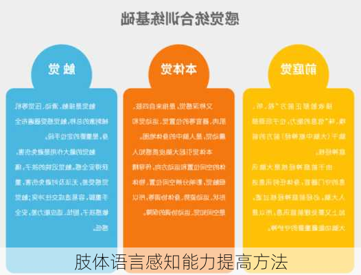 肢体语言感知能力提高方法