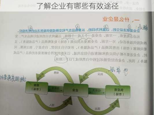 了解企业有哪些有效途径